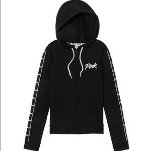 VS VICTORIAS SECRET PINK PERFECT FULL-ZIP HOODIE L